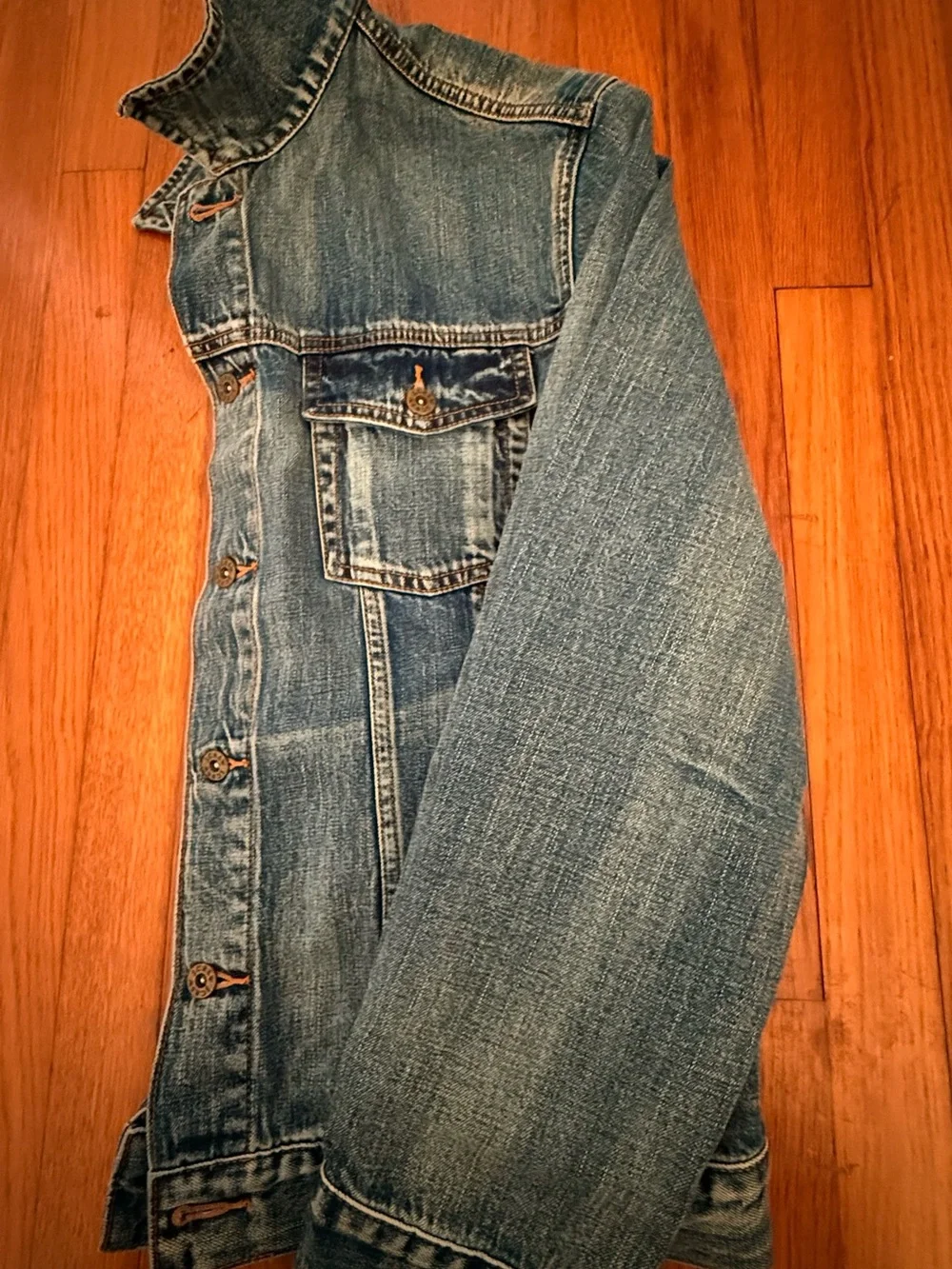 J. Crew Medium Blue Trucker Jacket, Men’s XXL